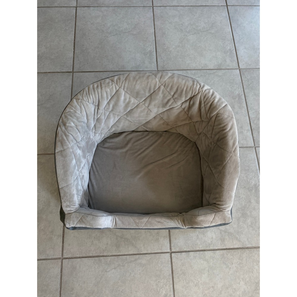 K&H Pet Products Bucket Booster Pet Seat Gray Quilted Fleece Small Pet Car Seat